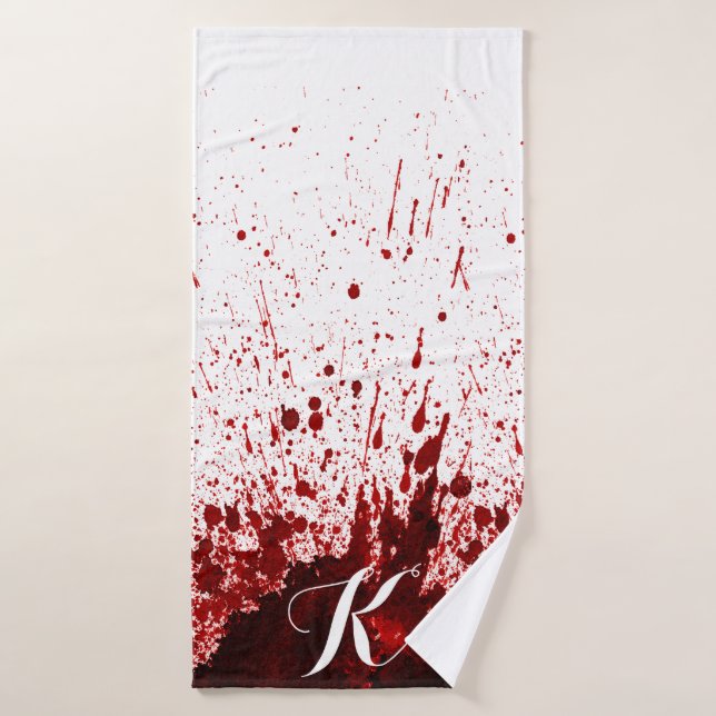 Personalised Bath Towel Blood Splatter Vampire Got (Bath Towel)
