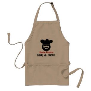 Personalised BBQ apron for men