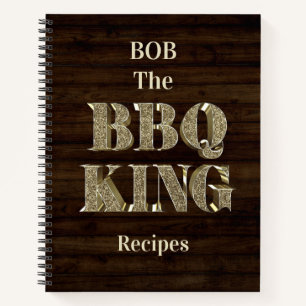 Personalised BBQ King Recipe Notebook