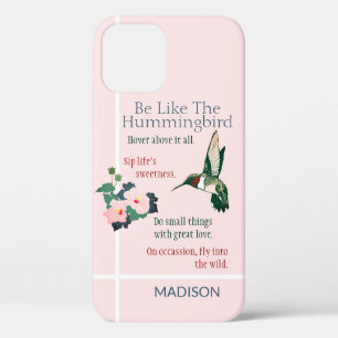 Personalised Be Like a Hummingbird Phone Case