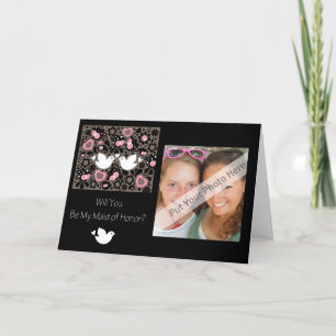 Personalised Be My Maid of Honour Photo Invitation