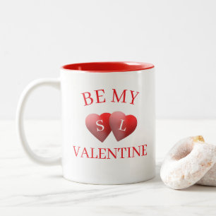 Personalised Be My Valentine  Two-Tone Coffee Mug