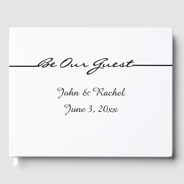 Personalised "Be Our Guest" Guest Book (Front)