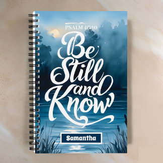Personalised Be Still and Know Christian Journal