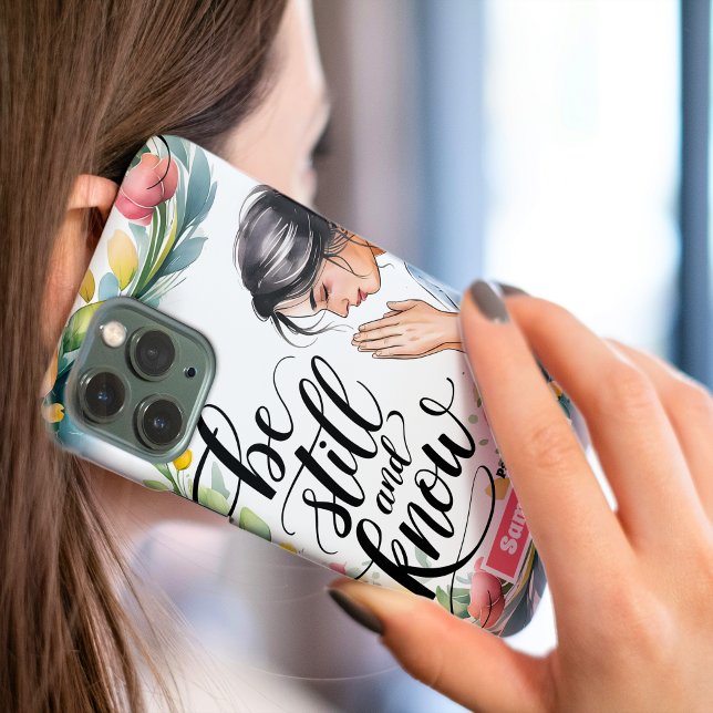 Personalised Be Still and Know Christian Women Case-Mate iPhone Case (Creator Uploaded)