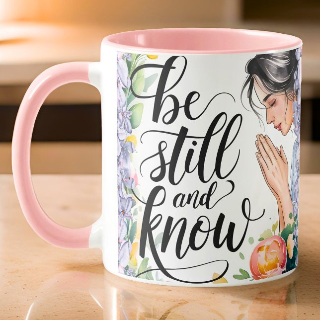 Personalised Be Still and Know Christian Women Mug (Creator Uploaded)