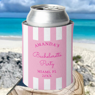 Personalised Beach Bachelorette Favour Bridal Part Can Cooler