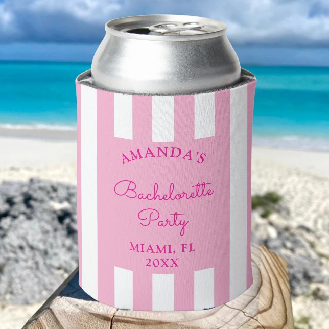 Personalised Beach Bachelorette Favour Bridal Part Can Cooler (Creator Uploaded)