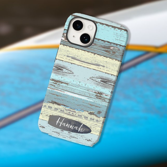 Personalised Beach Driftwood Surfboard Case-Mate iPhone Case (Personalized Beach Driftwood Surfboard Case-Mate iPhone Case)