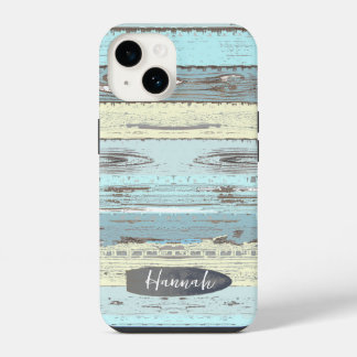Personalised Beach Driftwood Surfboard iPhone 14 Case