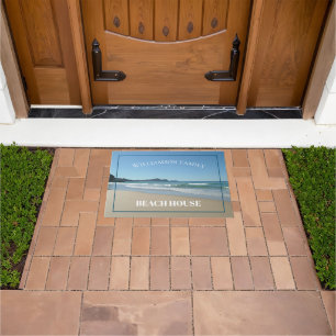 Personalised Beach House Ocean Door Mat