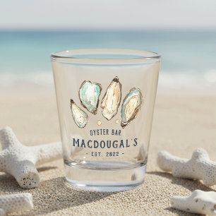 Personalised Beach House Oyster Bar Shot Glass