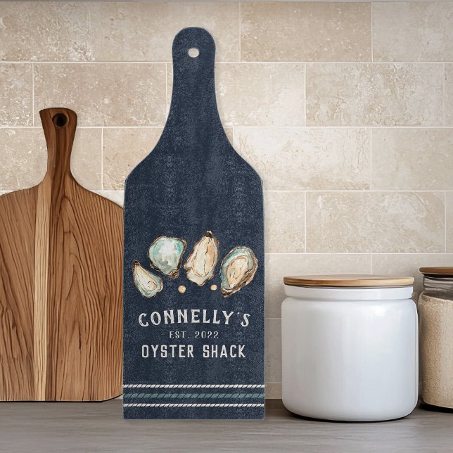 Personalised Beach House Oyster Shack Cutting Board (Creator Uploaded)