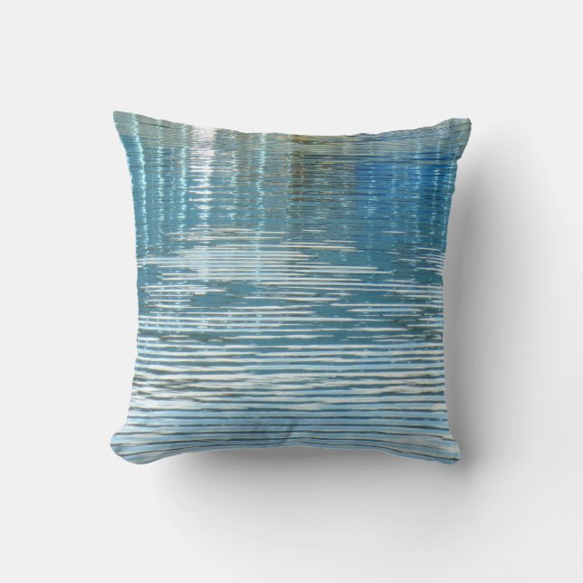 Personalised Beach House Reflection in Lake Square Cushion (Front)