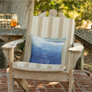 Personalised Beach Living the Dream Cushion