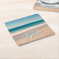 Personalised Beach Photo Ocean Blue Scenic