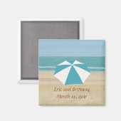 Personalised Beach Save the Date Magnets Weddings (Front/Back)