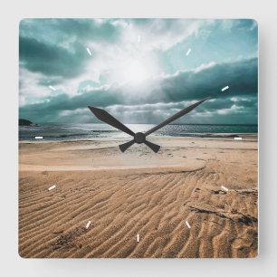Personalised Beach Scene Clock
