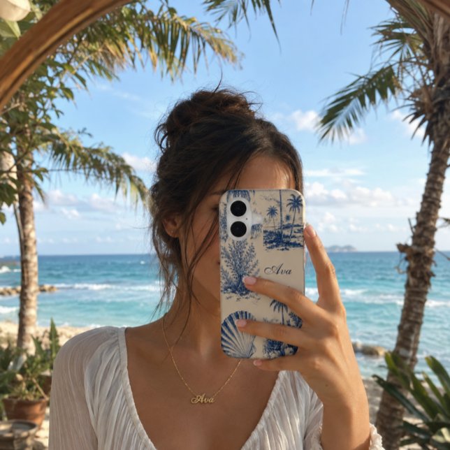 Personalised Beach Seashell  iPhone 16 Case (Creator Uploaded)