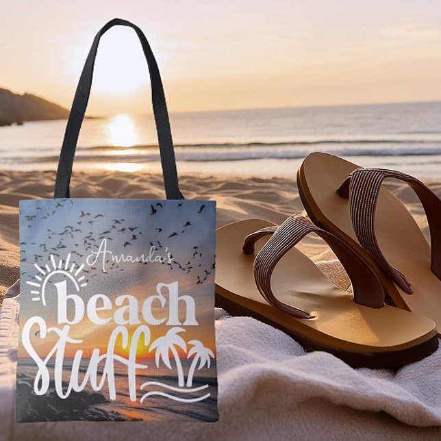Personalised   "Beach stuff"  Tote Bag (Creator Uploaded)