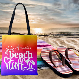 Personalised "Beach stuff"  Tote Bag