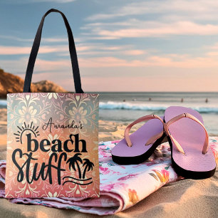 Personalised "Beach stuff"  Tote Bag
