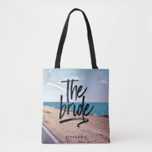 Personalised Beach The Bride Tote Bag