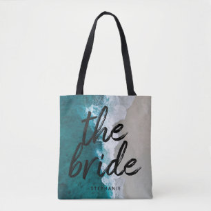 Personalised Beach The Bride Tote Bag