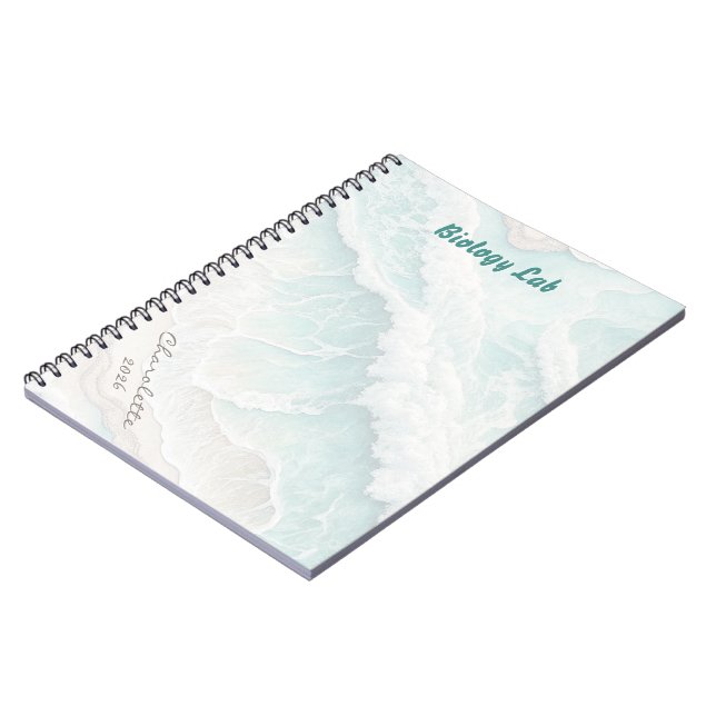 Personalised Beach Themed Notebook (Left Side)