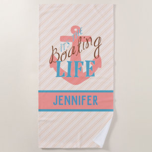 Personalised Beach Towels - Boating Gifts