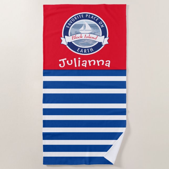 Personalised Beach Towels - Family Gift Ideas (Front)