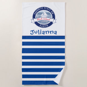 Personalised Beach Towels - Favourite Beach
