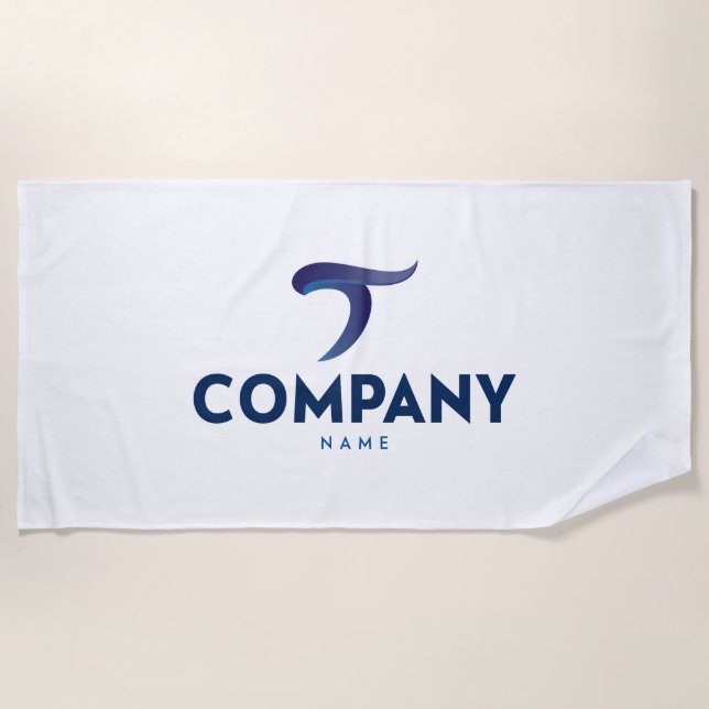 Personalised beach towels with logo (Front)