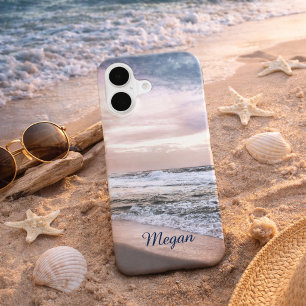 Personalised Beach Waves Photography Add Name