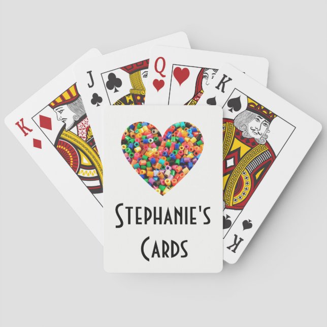 Personalised Bead Lover Playing Cards (Back)