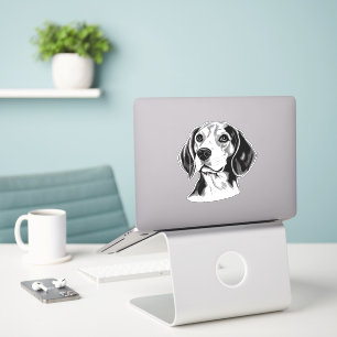 Personalised Beagle Dog Black and White