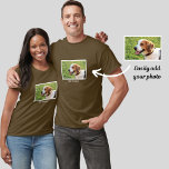 Personalised Beagle Dog Photo and Dog Name T-Shirt<br><div class="desc">Personalised Beagle Dog Photo and Dog Name design - customise this keepsake with an uploaded photo of your Beagle the dog's name or add your own text - We love "dog's name", dog's birthday or day of passing. Just click on "customise" to add your personalised text, change the font and...</div>
