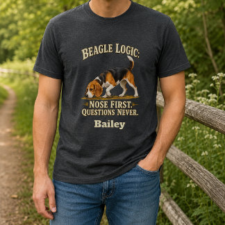 Personalised Beagle Logic T-Shirt