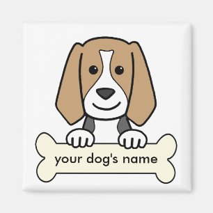Personalised Beagle Magnet