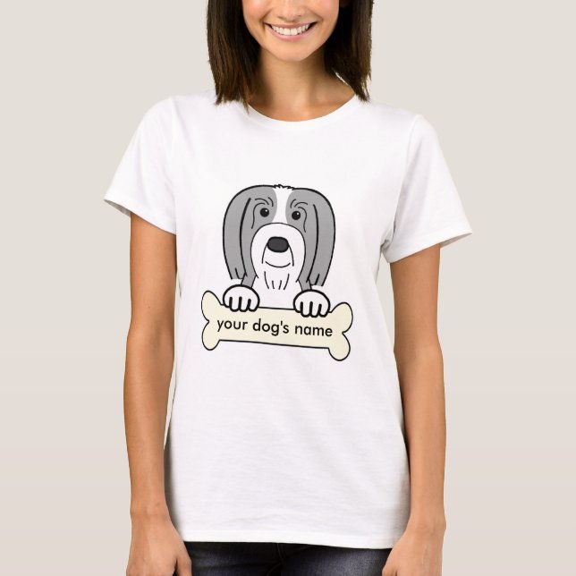 Personalised Bearded Collie T-Shirt (Front)