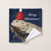 Personalised Bearded Dragon Lizard - Santa Hat