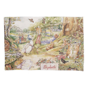 Personalised Beatrix Potter Peter and Friends Pillowcase