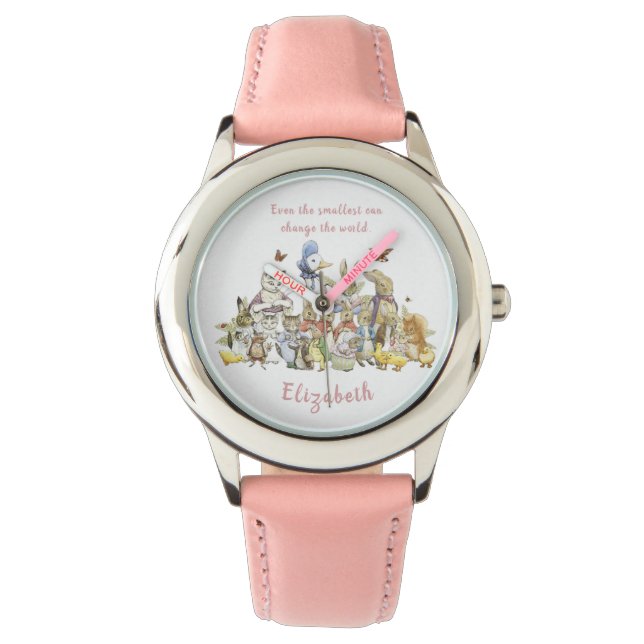 Personalised Beatrix Potter Peter and Friends Watch (Front)