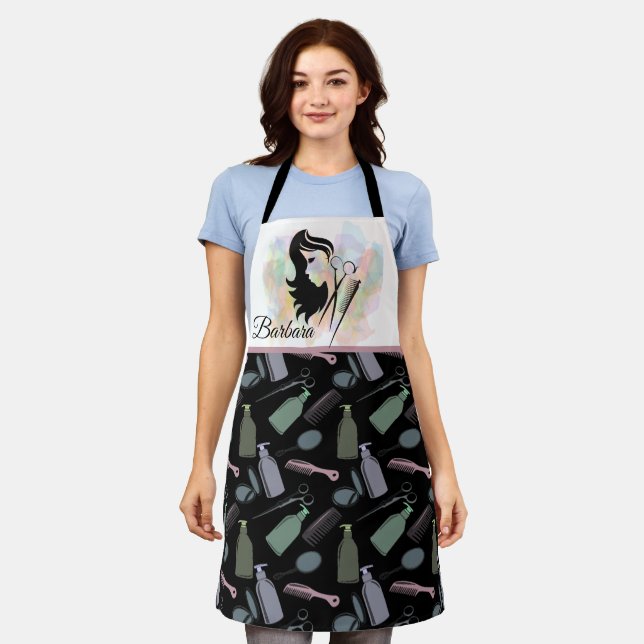 Personalised Beauticians  Apron (Worn)