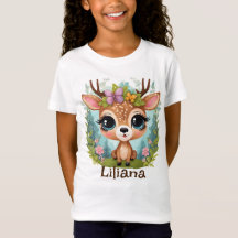 Personalised Beautiful Fawn T-Shirt: Graceful and 