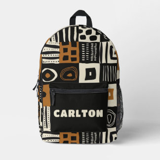 Personalised Beautiful Mud Cloth African  Printed Backpack