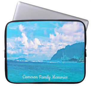 Personalised Beautiful Ocean Waves Laptop Sleeve