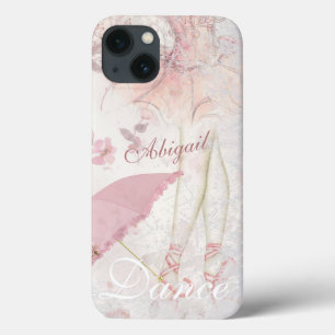 Personalised Beautiful Painted Ballerina Pink Tutu iPhone 13 Case