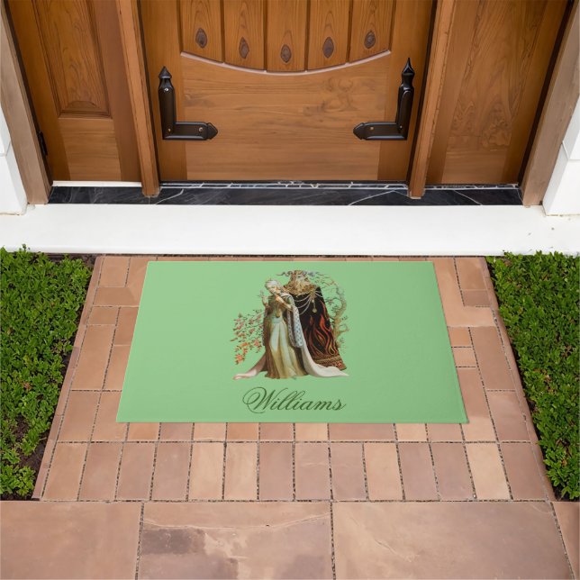 Personalised Beauty and the Beast Doormat (Outdoor)