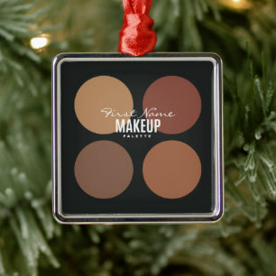 Personalised Beauty Makeup Palette Metal Tree Decoration